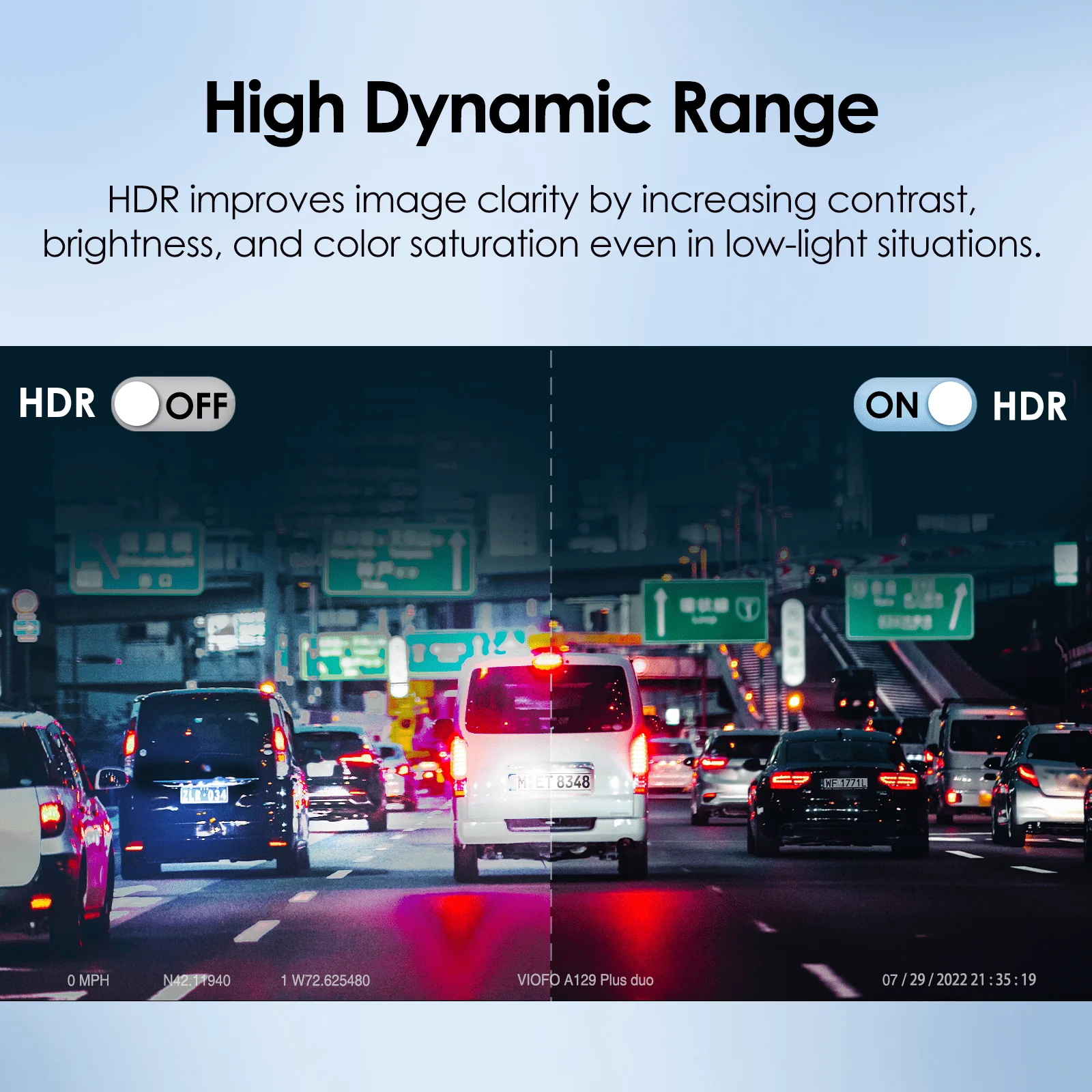 VIOFO Dual Dash Cam, 2K 1440P 60fps+1080P 30fps Front and Rear Dash Camera with Wi-Fi GPS, Parking Mode(A129 Plus Duo)